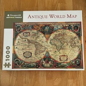 Antique World Map Puzzle - 1000 Pieces